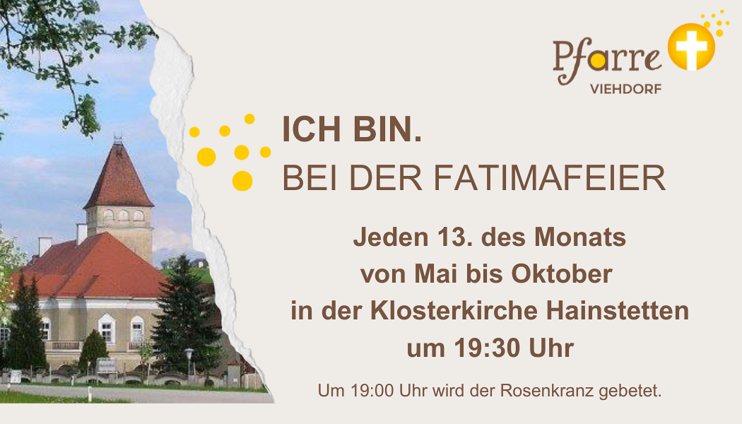 Fatimafeiern von Mai bis Oktober