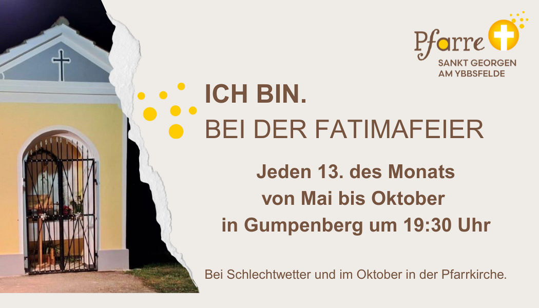 Fatimafeiern von Mai bis Oktober