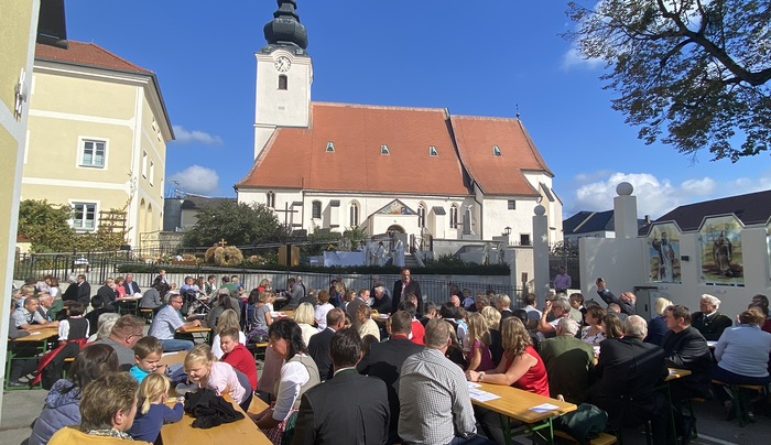 Erntedank im Pfarrhof